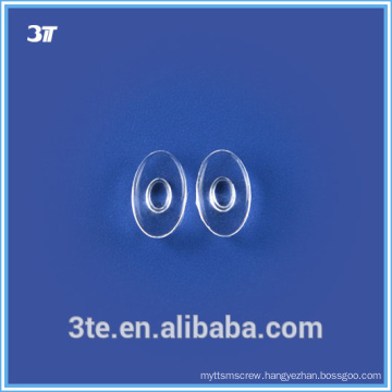 Soft eyeglass silicone nose pads